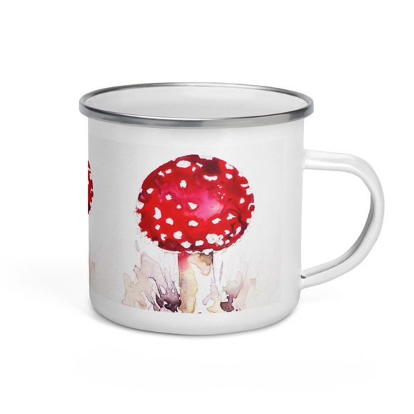 Fly Agaric Mushroom - Enamel Mug - Picture 1 of 2
